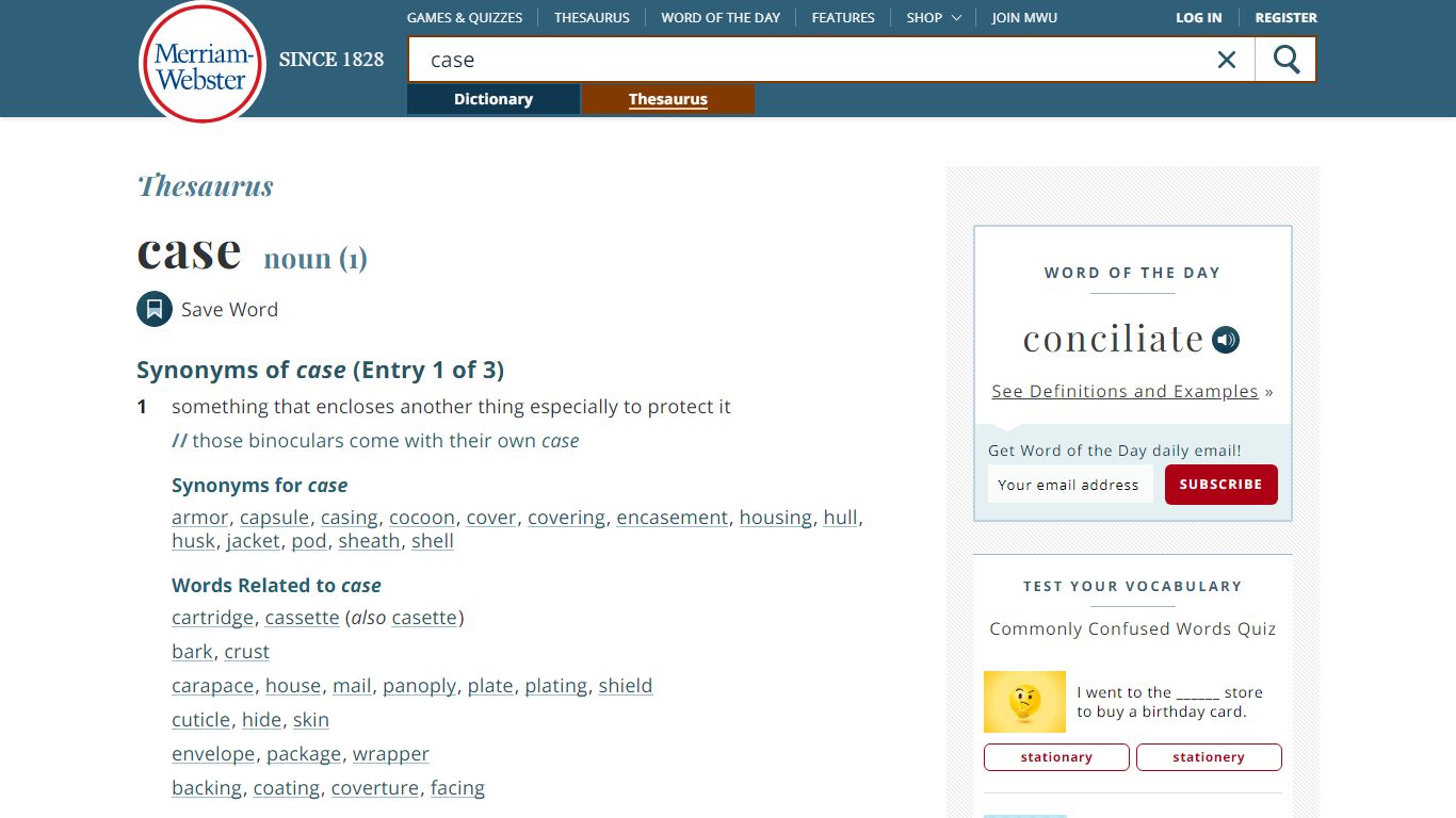 225 Synonyms & Antonyms of CASE - Merriam-Webster